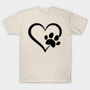 Heart Paw Print T-Shirt